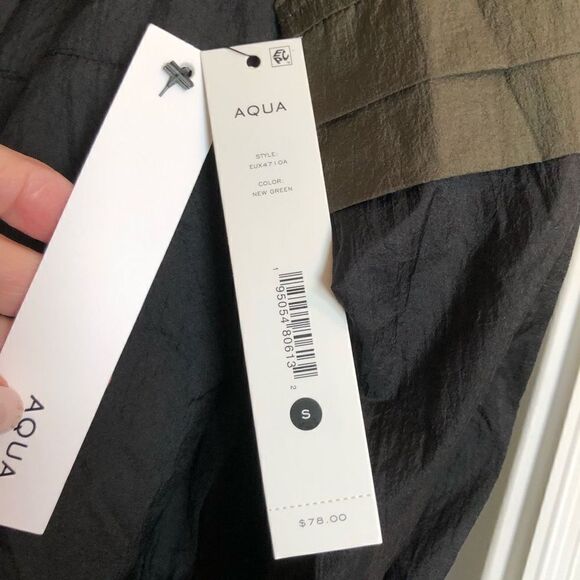 AQUA - 🎉HP🎉 L Sz S - Lightweight Colorblock Windbreaker. 100% Nylon & NWT! - Picture 9 of 13